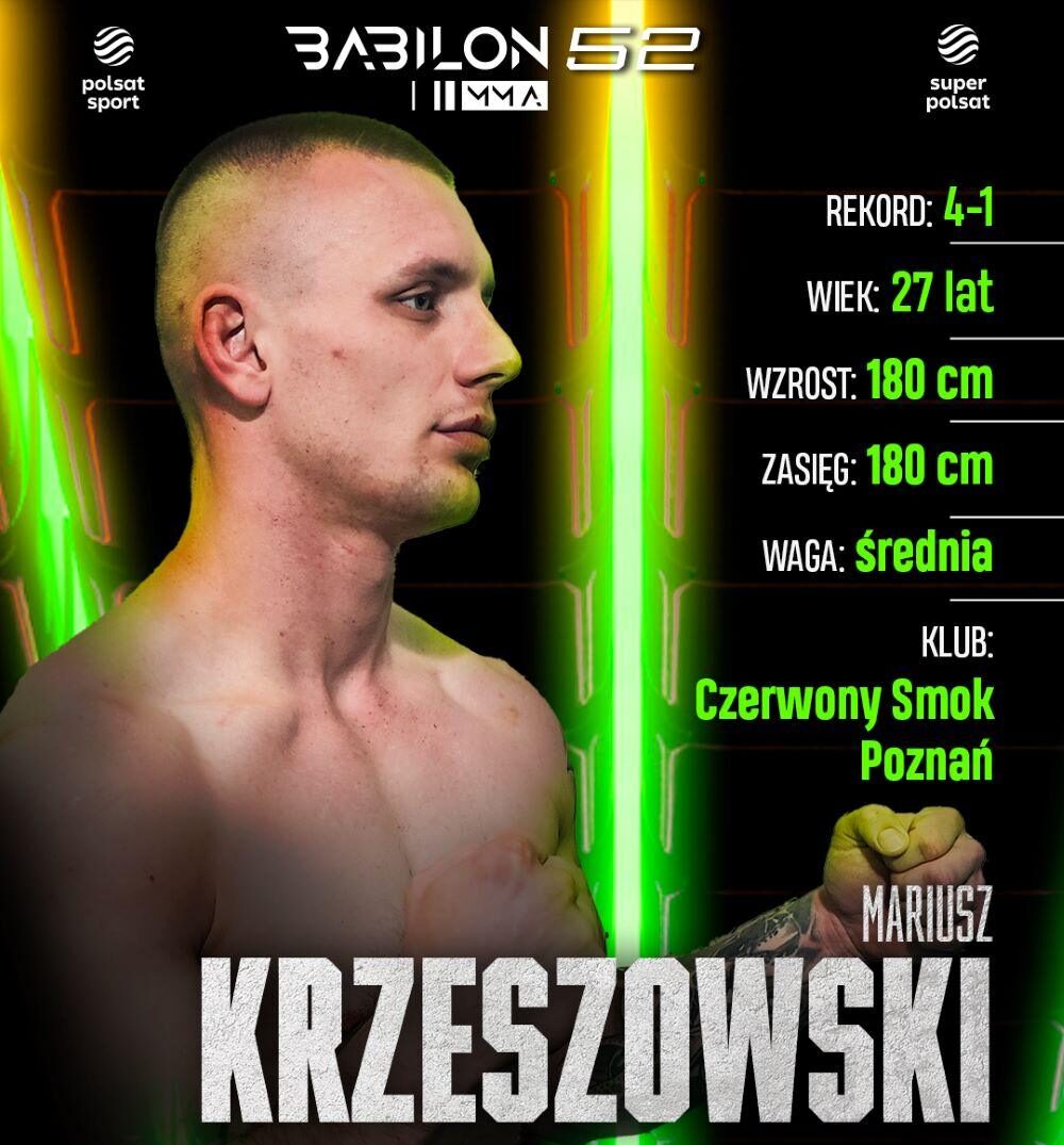 Mariusz Krzeszowski przed walką na Babilon MMA 52