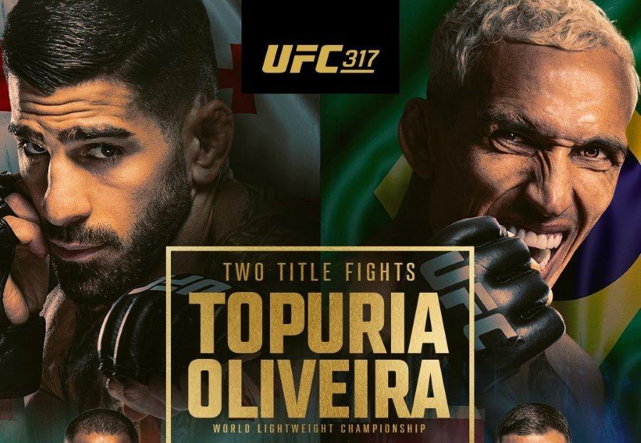 UFC 317 karta walk / fight card
